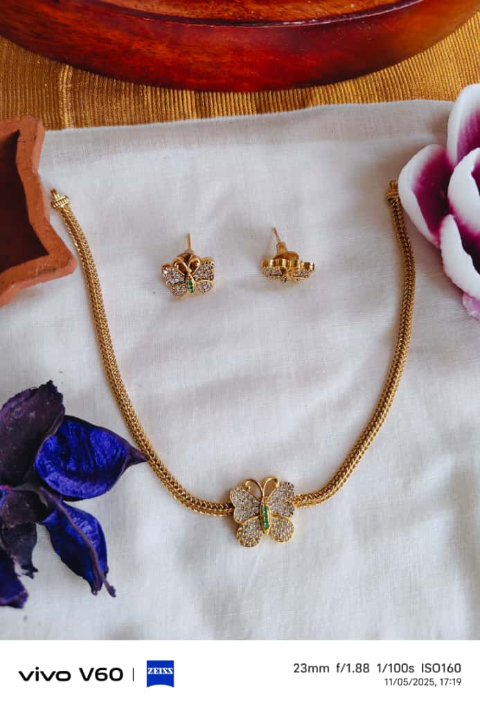 Butterfly Stone Necklace