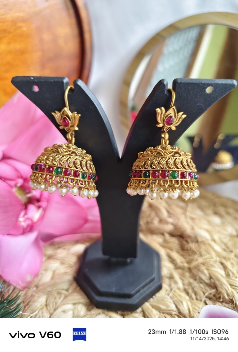 Lotus Hook Jhumka